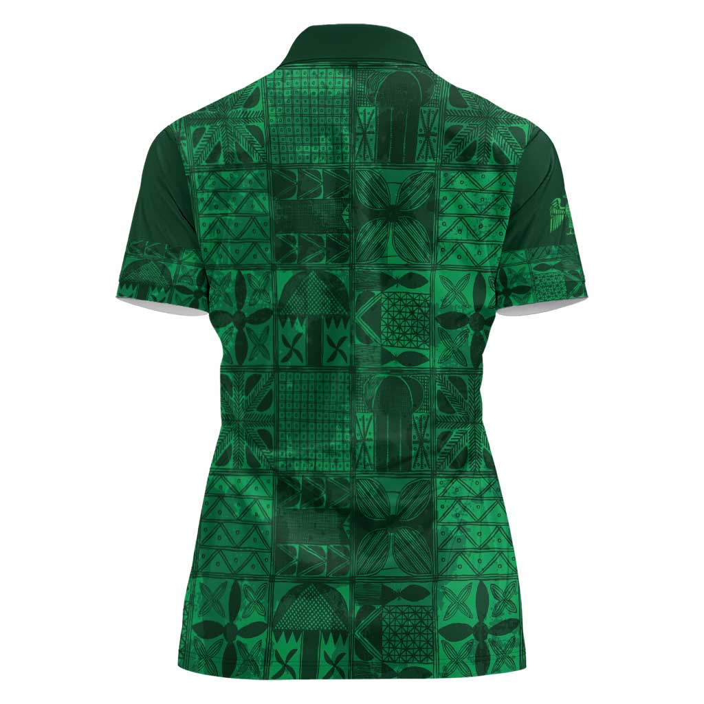 Nigeria Yoruba Adire Patterns Women Polo Shirt Proud To Be Naija