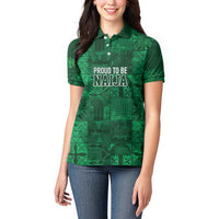 Nigeria Yoruba Adire Patterns Women Polo Shirt Proud To Be Naija