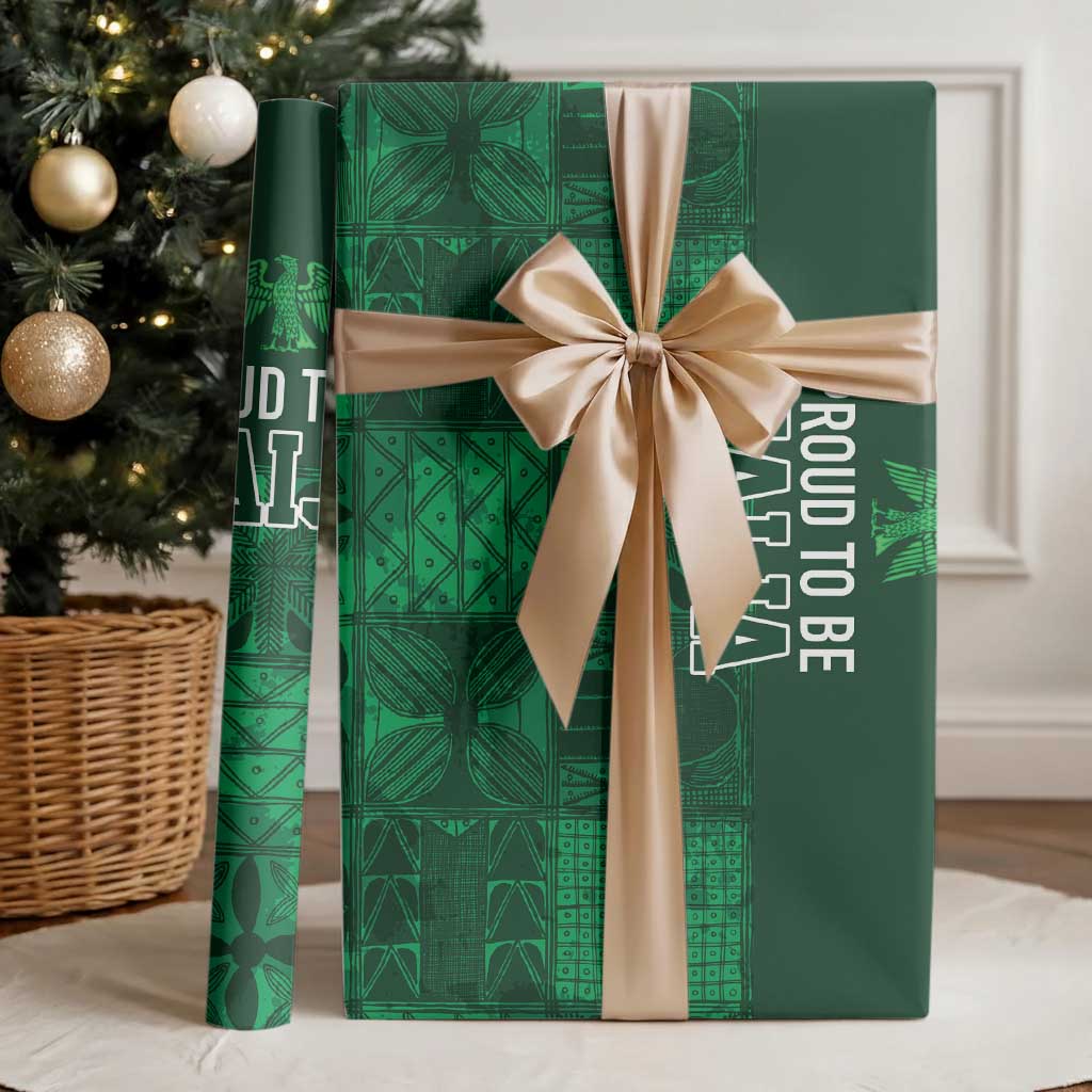 Nigeria Yoruba Adire Patterns Wrapping Paper Proud To Be Naija