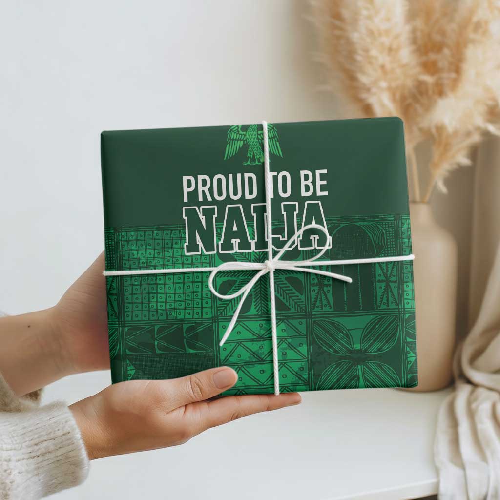 Nigeria Yoruba Adire Patterns Wrapping Paper Proud To Be Naija