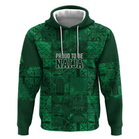 Nigeria Yoruba Adire Patterns Zip Hoodie Proud To Be Naija