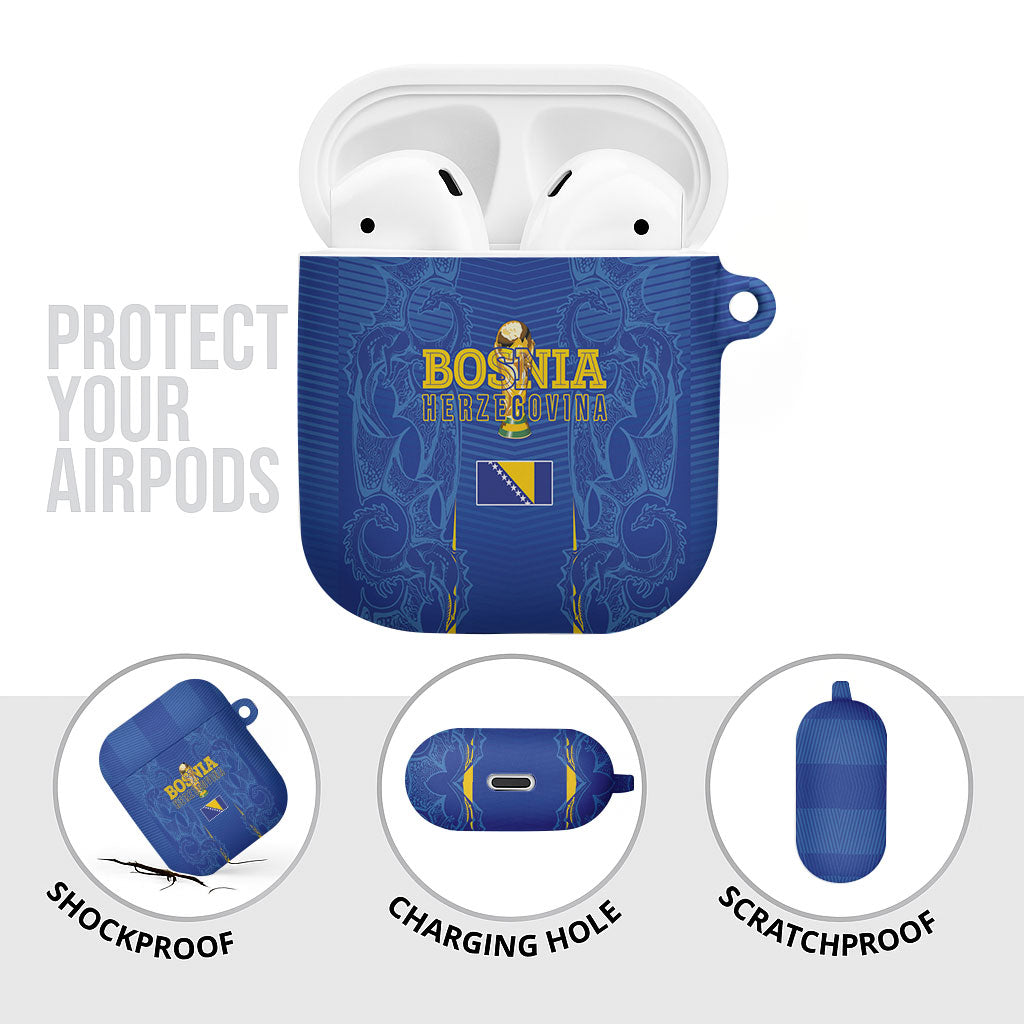 Bosnia WC2026 Football AirPods Case Dragons Return