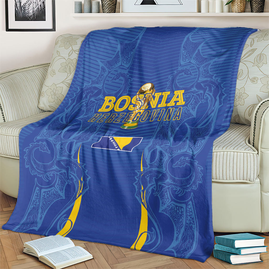 Bosnia WC2026 Football Blanket Dragons Return
