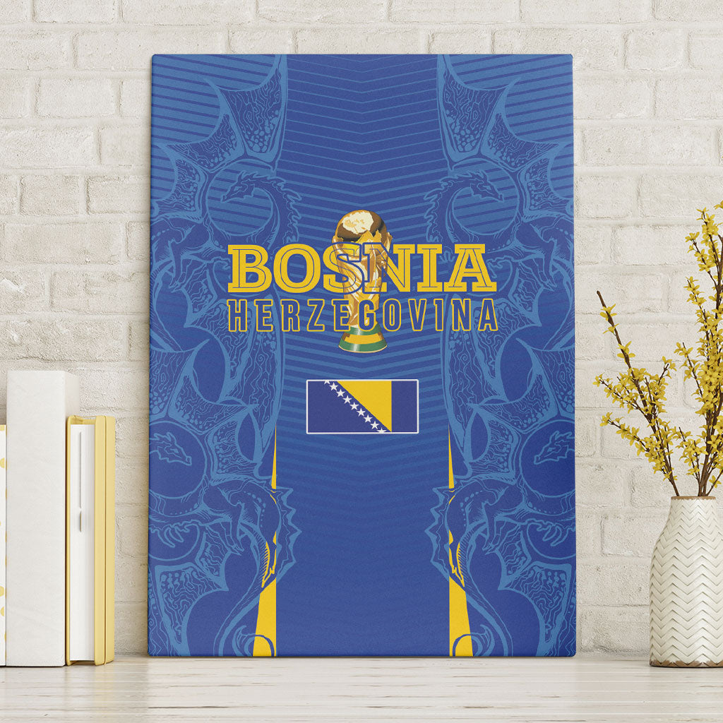 Bosnia WC2026 Football Canvas Wall Art Dragons Return