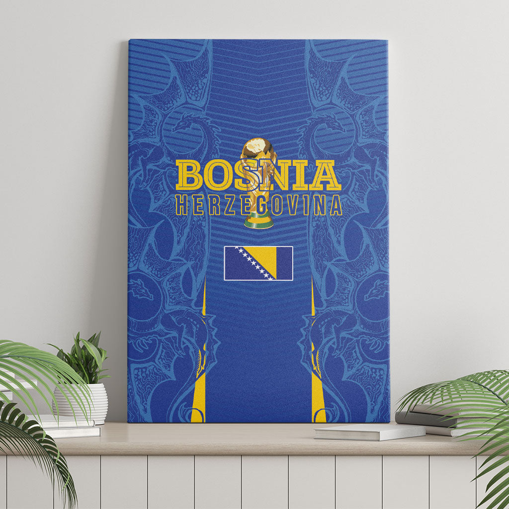 Bosnia WC2026 Football Canvas Wall Art Dragons Return