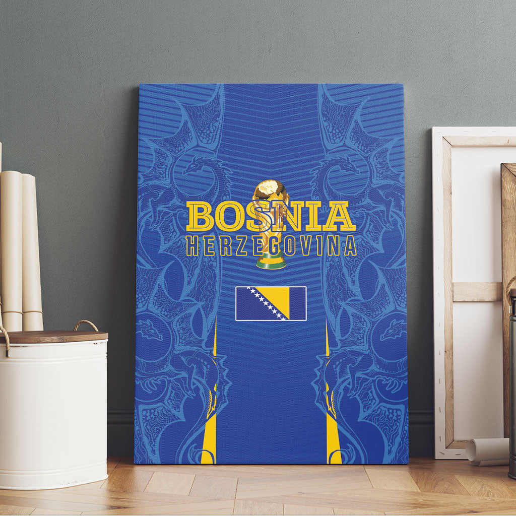 Bosnia WC2026 Football Canvas Wall Art Dragons Return