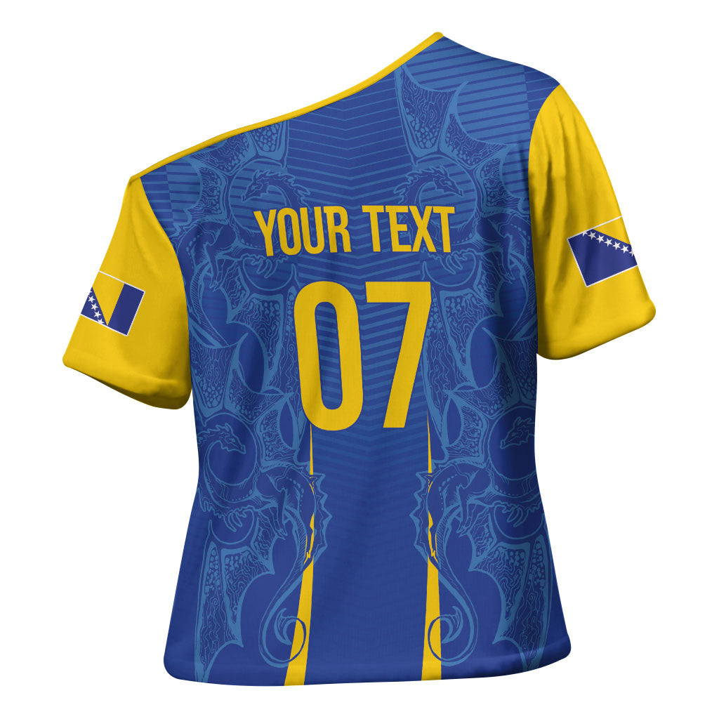 Bosnia WC2026 Football Custom Cross Shoulder Shirt Dragons Return