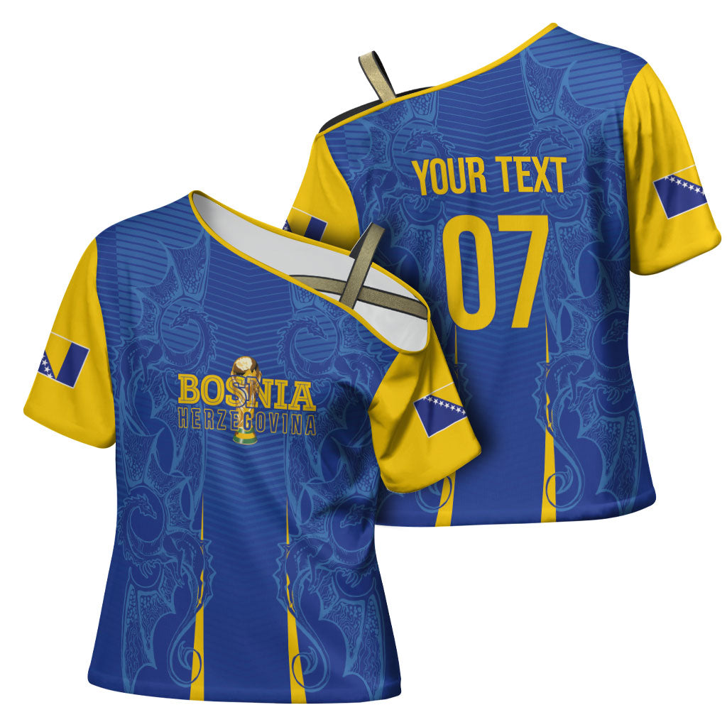 Bosnia WC2026 Football Custom Cross Shoulder Shirt Dragons Return