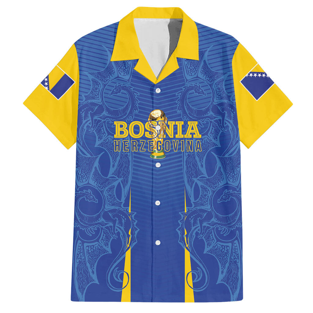 Bosnia WC2026 Football Custom Hawaiian Shirt Dragons Return