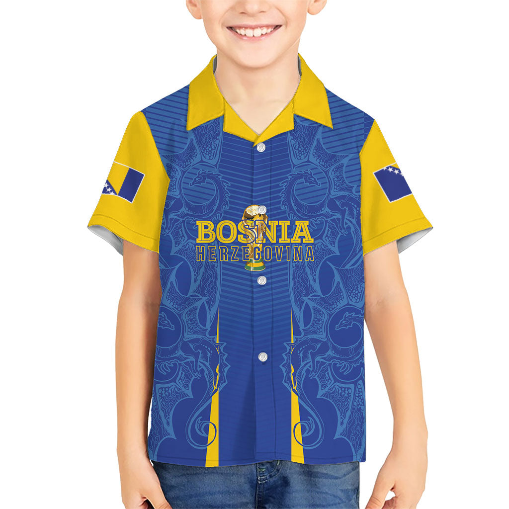 Bosnia WC2026 Football Custom Hawaiian Shirt Dragons Return