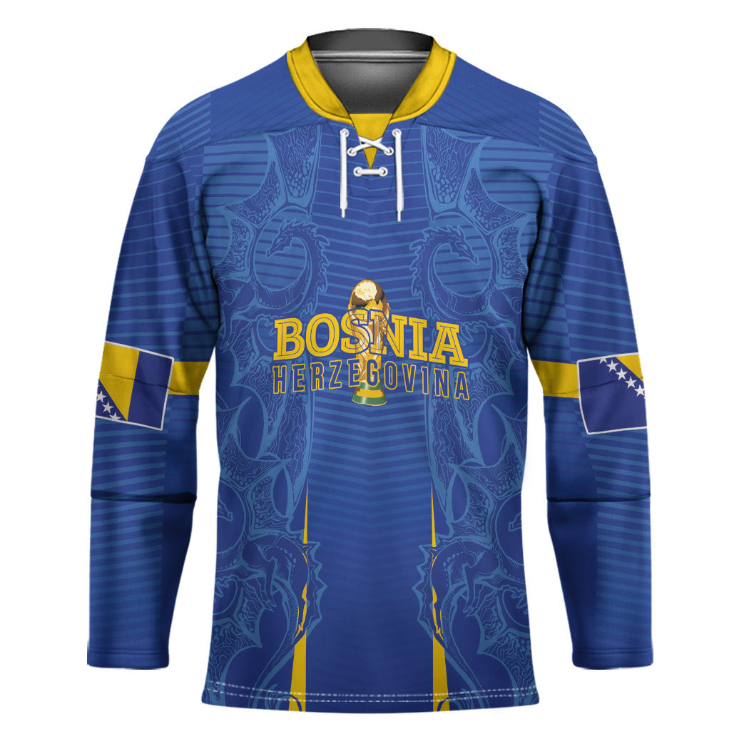 Bosnia WC2026 Football Custom Hockey Jersey Dragons Return