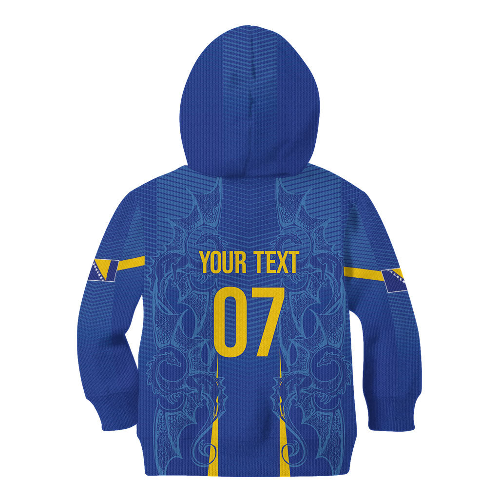 Bosnia WC2026 Football Custom Kid Hoodie Dragons Return