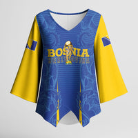 Bosnia WC2026 Football Custom Kimono Sleeve Blouse Dragons Return