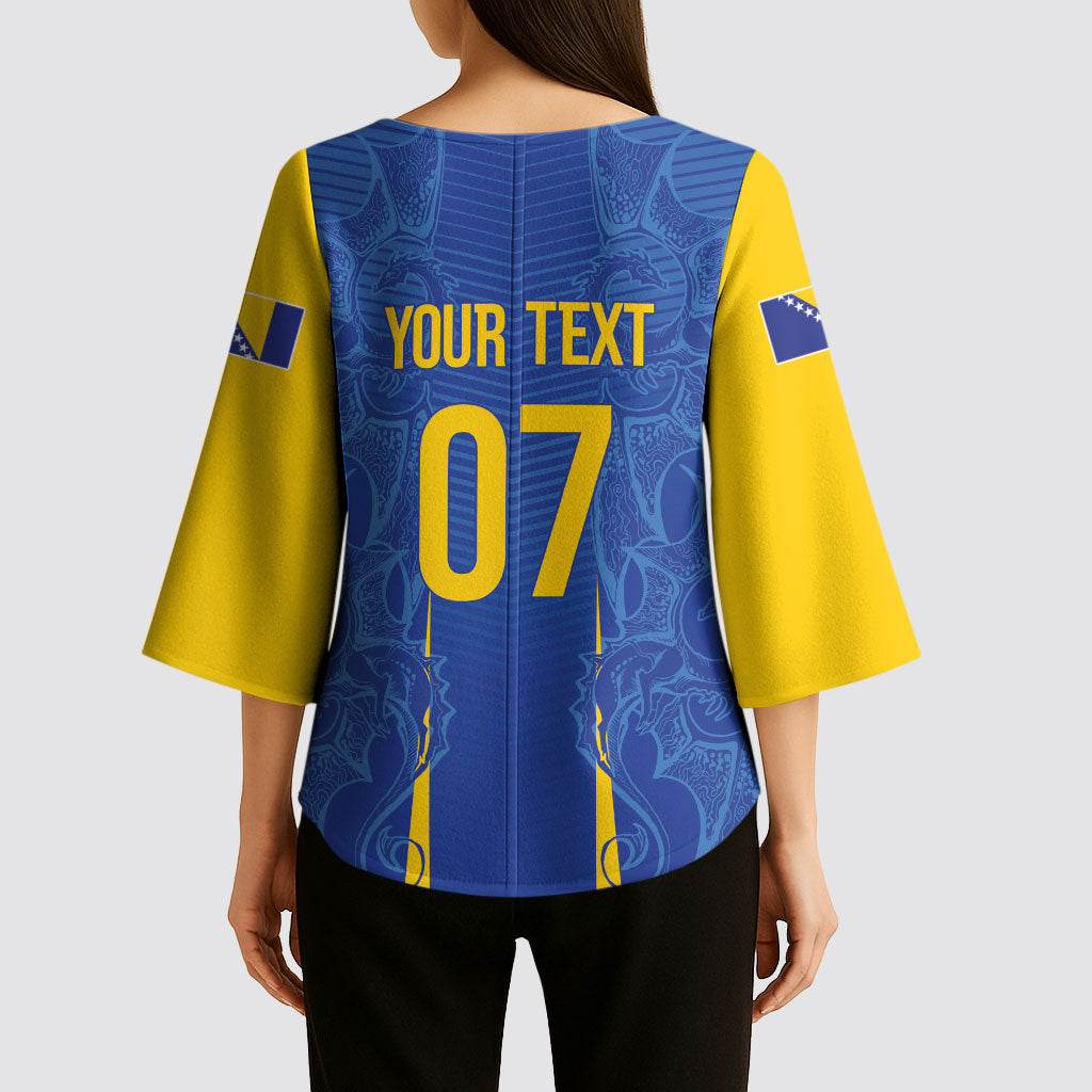 Bosnia WC2026 Football Custom Kimono Sleeve Blouse Dragons Return