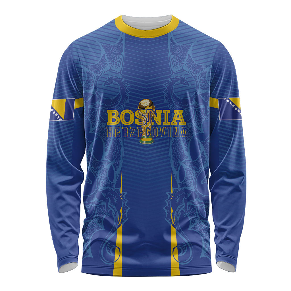 Bosnia WC2026 Football Custom Long Sleeve Shirt Dragons Return