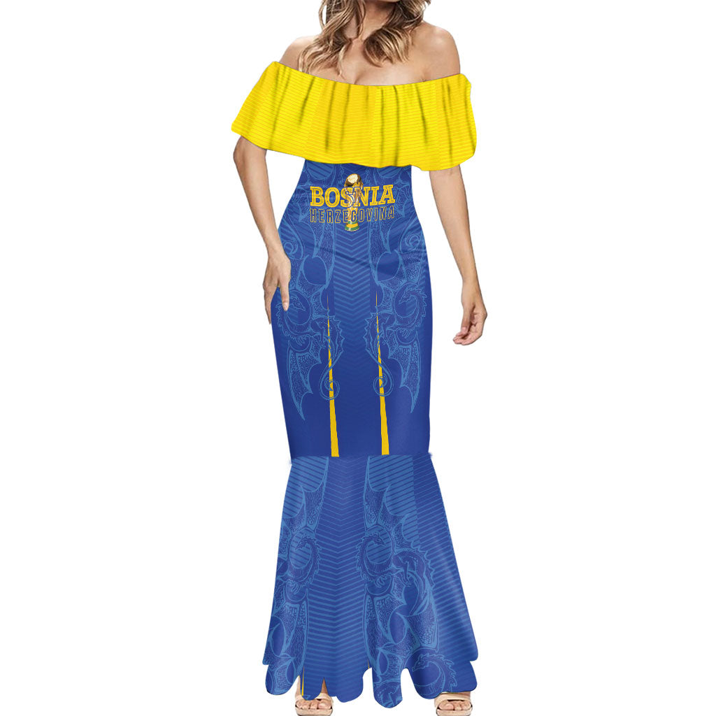 Bosnia WC2026 Football Custom Mermaid Dress Dragons Return