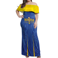 Bosnia WC2026 Football Custom Off Shoulder Maxi Dress Dragons Return