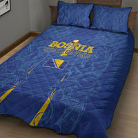 Bosnia WC2026 Football Quilt Bed Set Dragons Return