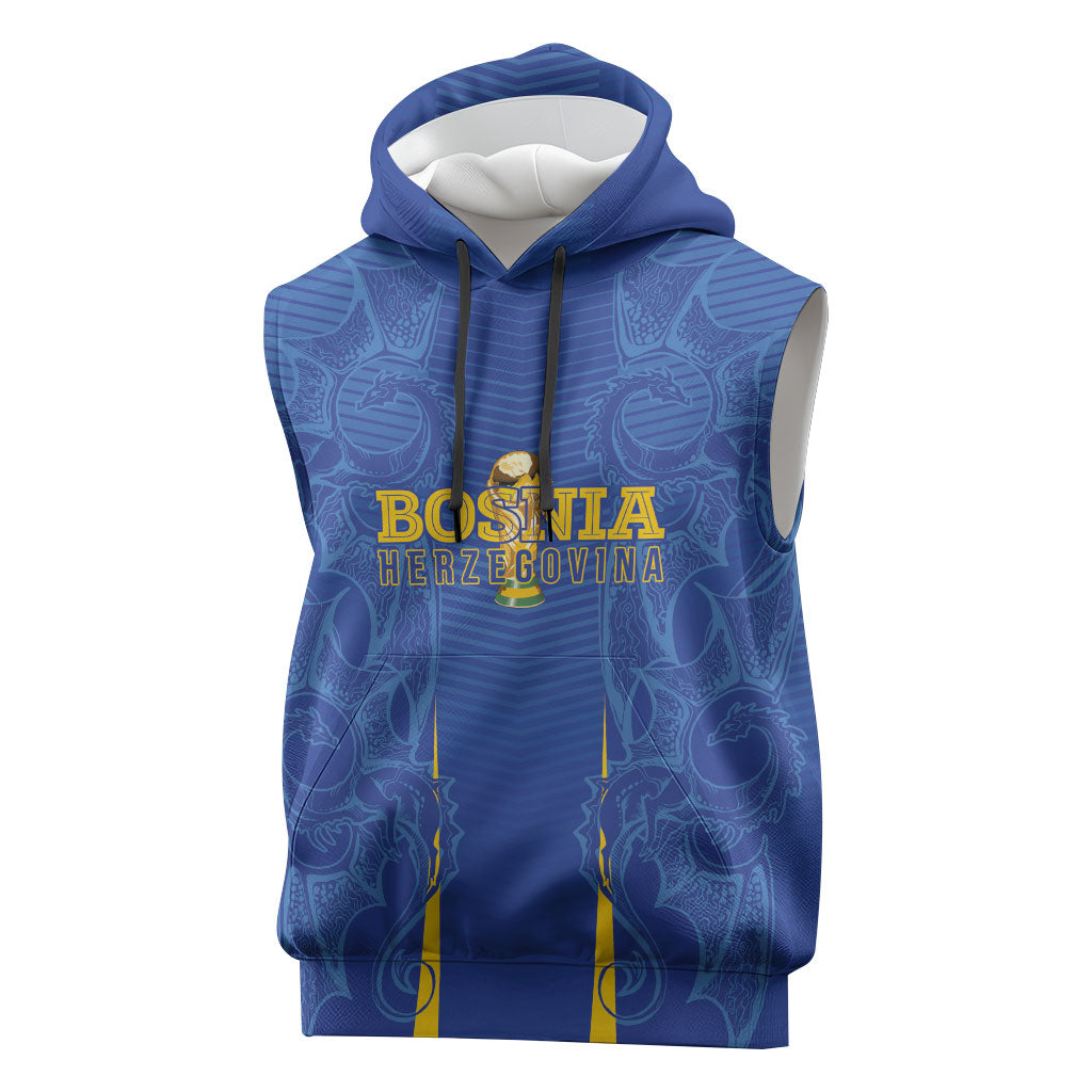 Bosnia WC2026 Football Custom Sleeveless Hoodie Dragons Return