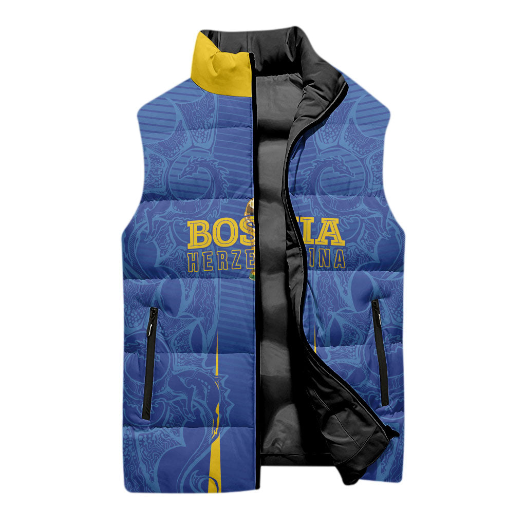Bosnia WC2026 Football Custom Sleeveless Puffer Jacket Dragons Return