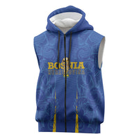 Bosnia WC2026 Football Custom Sleeveless Zip Hoodie Dragons Return