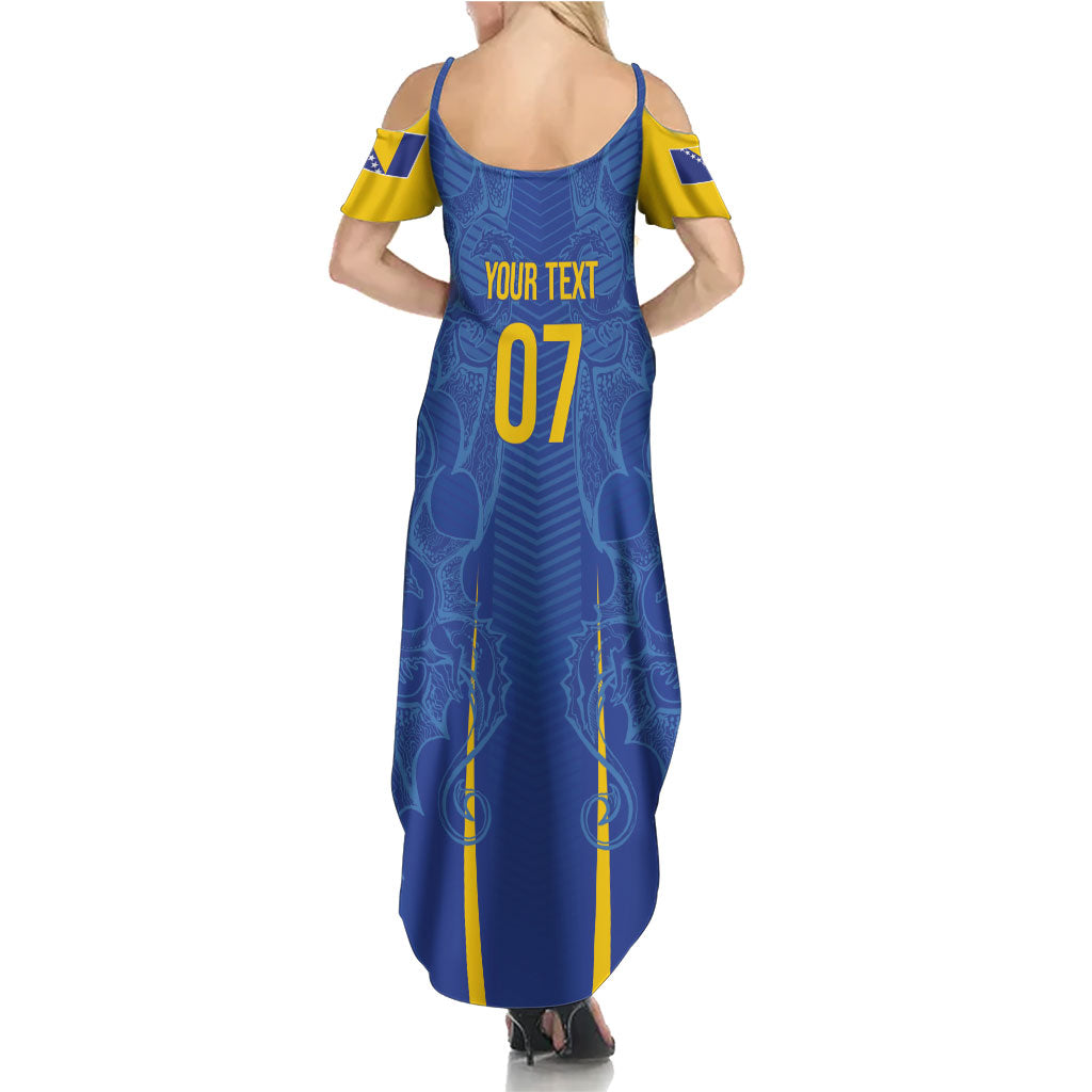 Bosnia WC2026 Football Custom Summer Maxi Dress Dragons Return