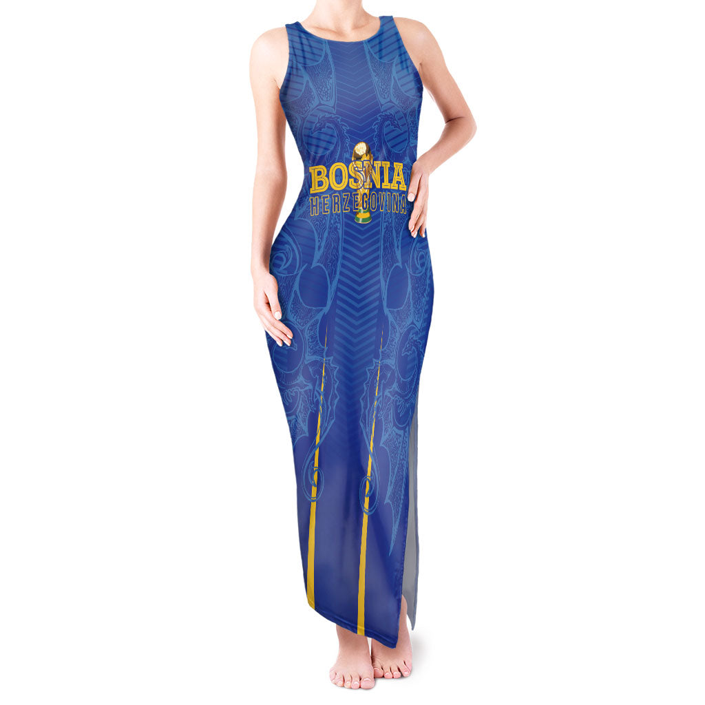 Bosnia WC2026 Football Custom Tank Maxi Dress Dragons Return