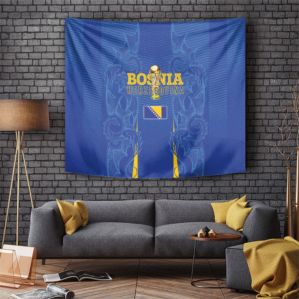 Bosnia WC2026 Football Tapestry Dragons Return