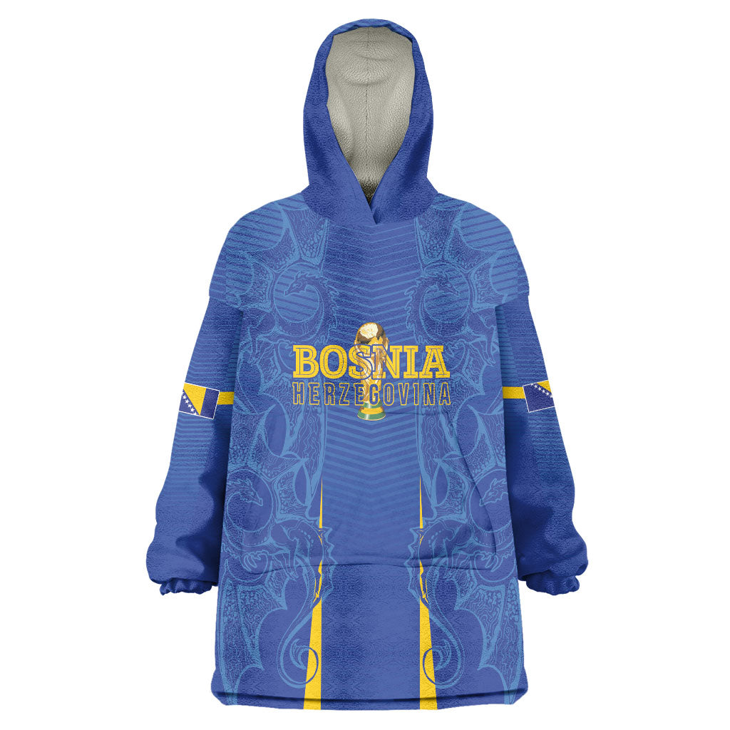 Bosnia WC2026 Football Custom Wearable Blanket Hoodie Dragons Return