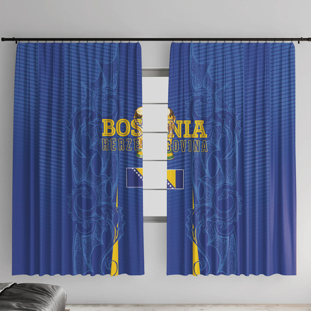 Bosnia WC2026 Football Window Curtain Dragons Return