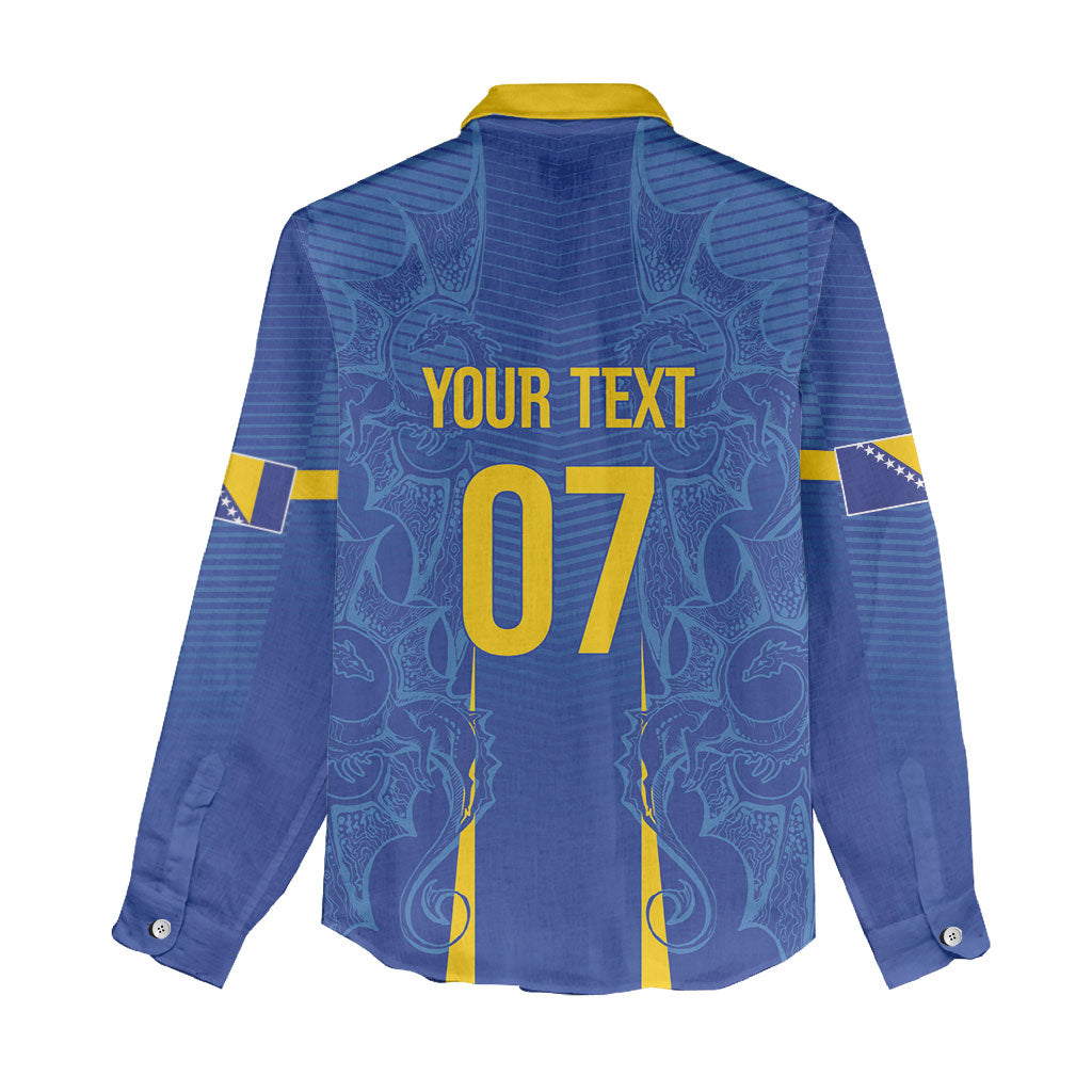 Bosnia WC2026 Football Custom Women Casual Shirt Dragons Return
