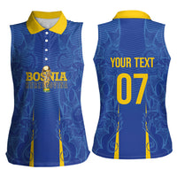 Bosnia WC2026 Football Custom Women Sleeveless Polo Shirt Dragons Return