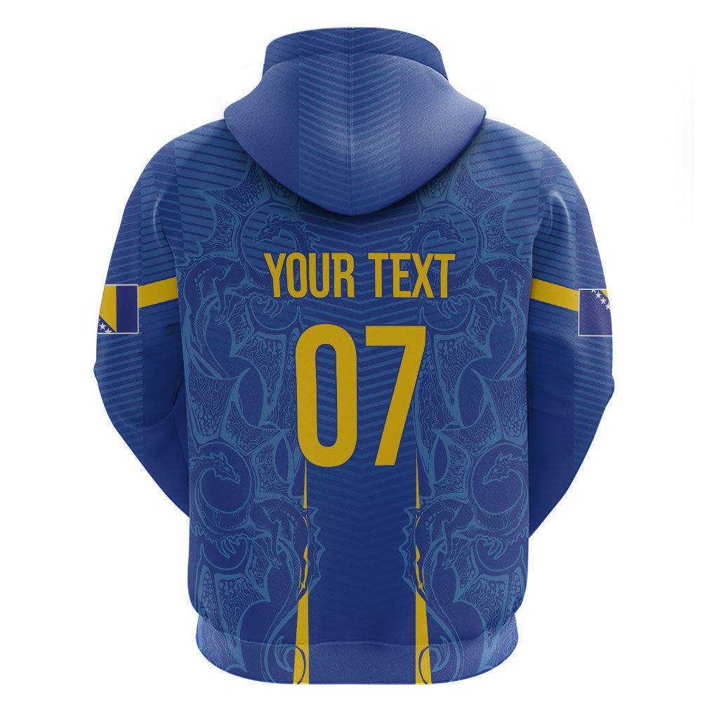 Bosnia WC2026 Football Custom Zip Hoodie Dragons Return