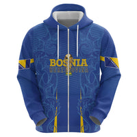 Bosnia WC2026 Football Custom Zip Hoodie Dragons Return