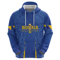 Bosnia WC2026 Football Custom Zip Hoodie Dragons Return
