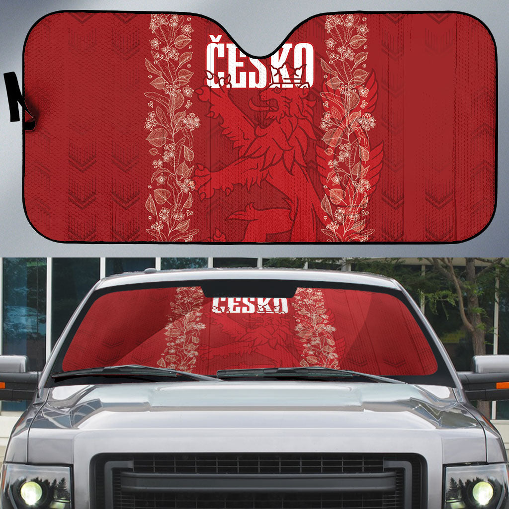 Czechia WC2026 Football Auto Sun Shade Cesko Lions