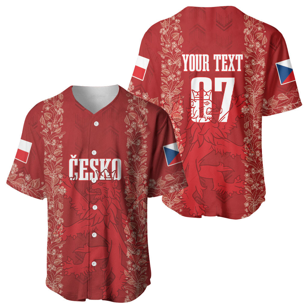 Czechia WC2026 Football Custom Baseball Jersey Cesko Lions