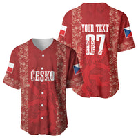 Czechia WC2026 Football Custom Baseball Jersey Cesko Lions