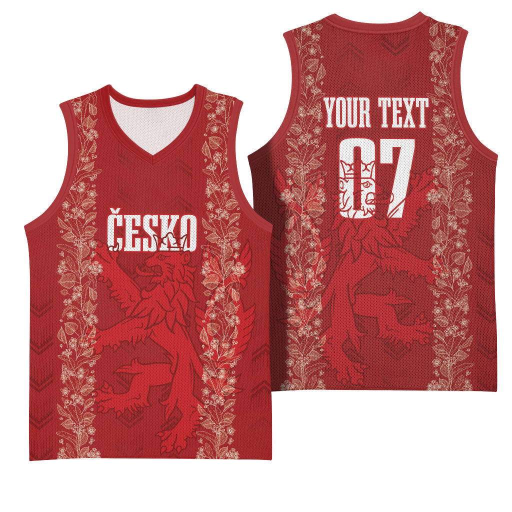 Czechia WC2026 Football Custom Basketball Jersey Cesko Lions