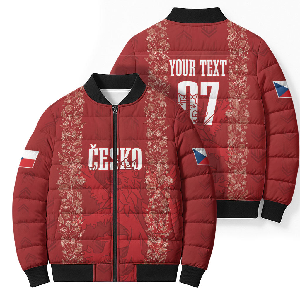 Czechia WC2026 Football Custom Bomber Puffer Jacket Cesko Lions
