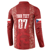 Czechia WC2026 Football Custom Button Sweatshirt Cesko Lions