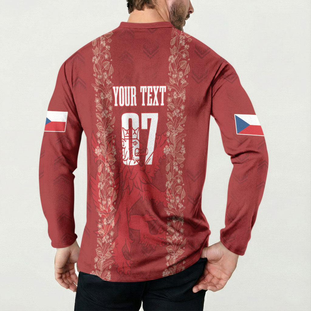 Czechia WC2026 Football Custom Button Sweatshirt Cesko Lions