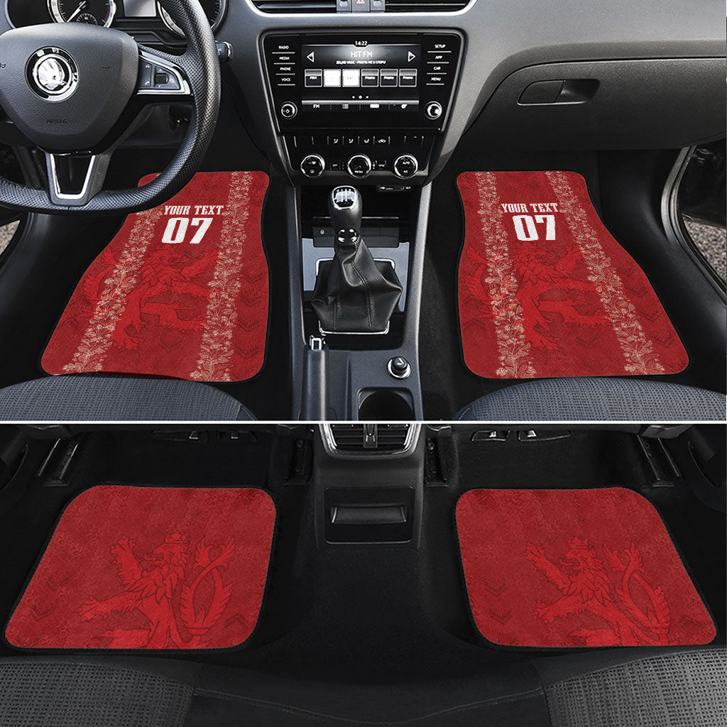 Czechia WC2026 Football Custom Car Mats Cesko Lions