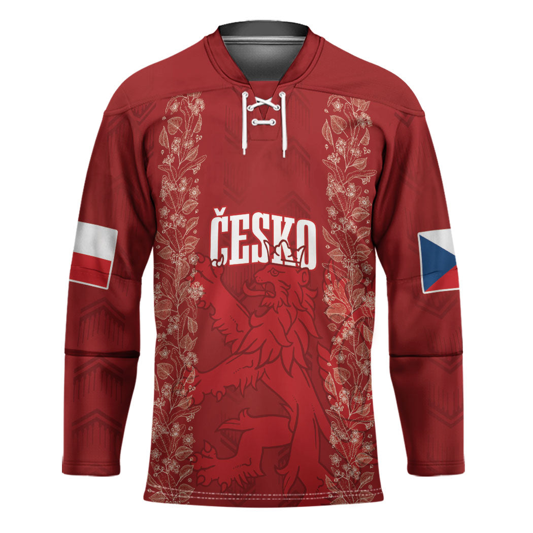 Czechia WC2026 Football Custom Hockey Jersey Cesko Lions