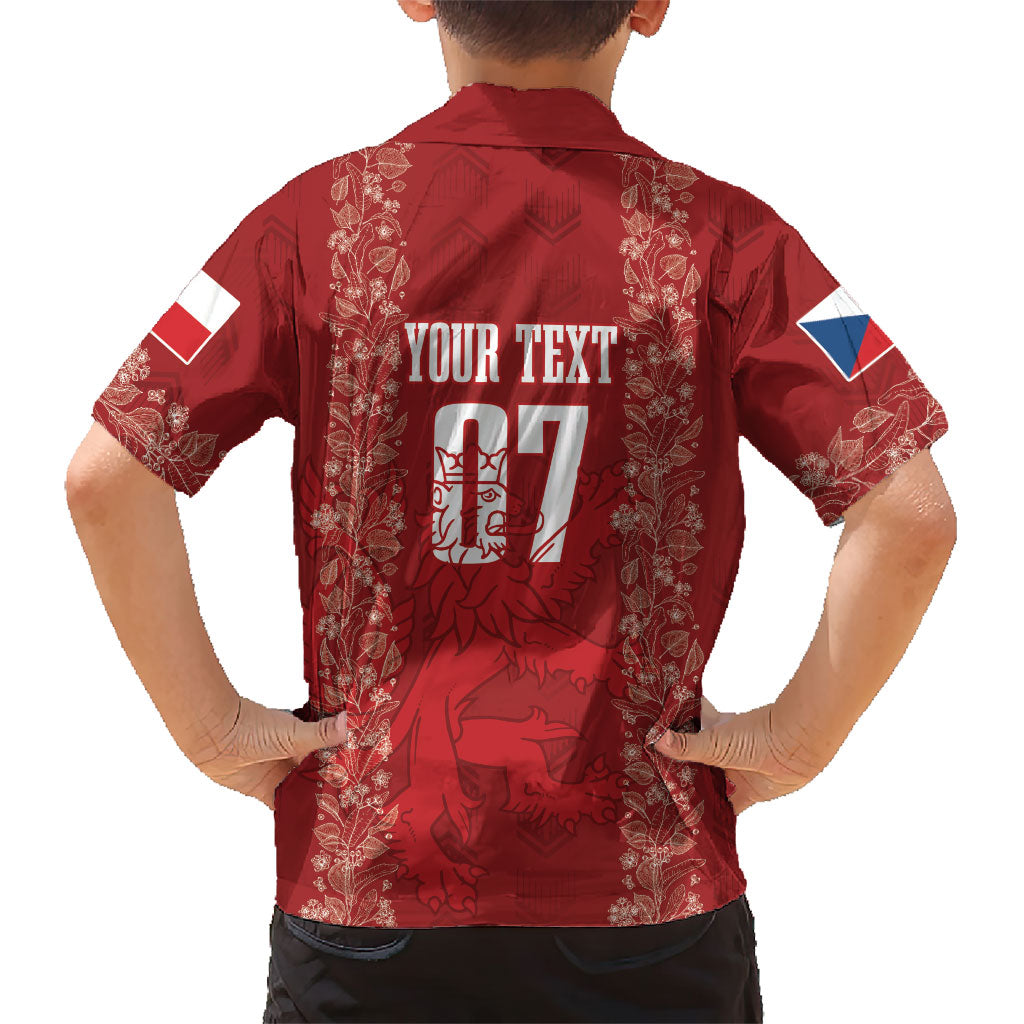 Czechia WC2026 Football Custom Kid Hawaiian Shirt Cesko Lions