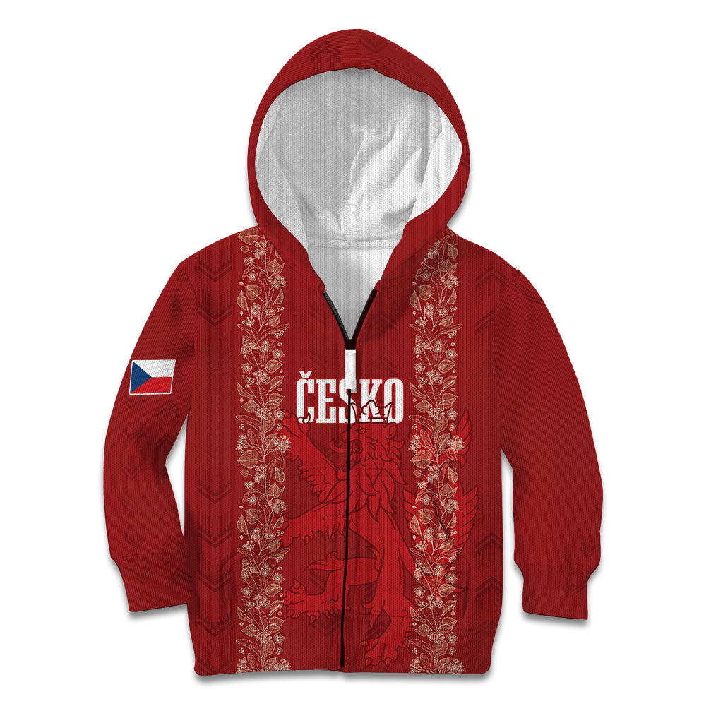 Czechia WC2026 Football Custom Kid Hoodie Cesko Lions