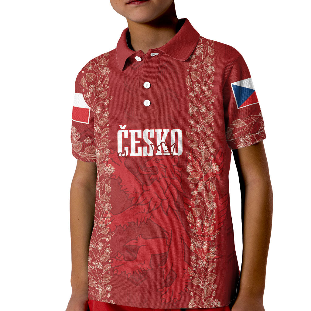 Czechia WC2026 Football Custom Kid Polo Shirt Cesko Lions