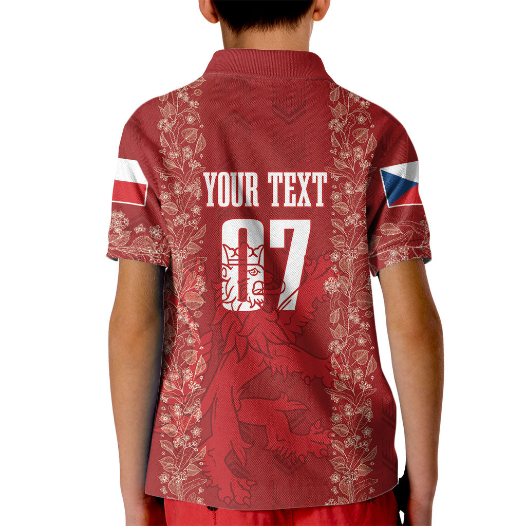 Czechia WC2026 Football Custom Kid Polo Shirt Cesko Lions
