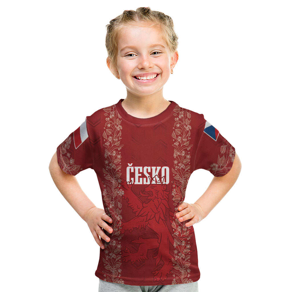 Czechia WC2026 Football Custom Kid T Shirt Cesko Lions