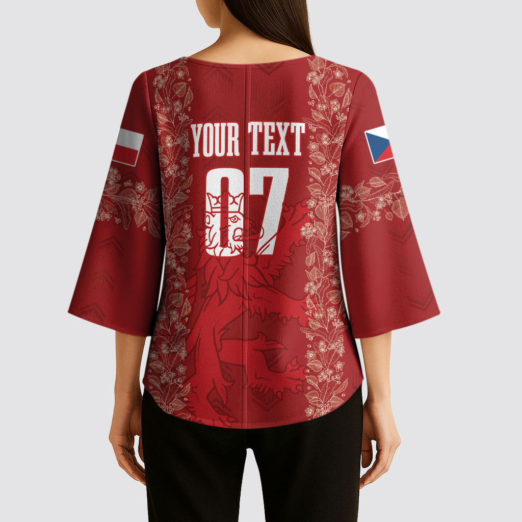 Czechia WC2026 Football Custom Kimono Sleeve Blouse Cesko Lions